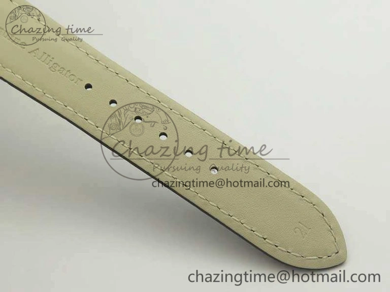 Master Ultra Thin Moon SS ZF 1:1 Best Edition Silver Dial On Black Leather Strap A925