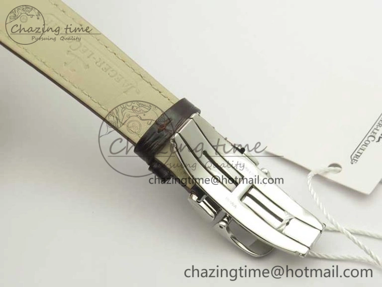 Master Ultra Thin Moonphase Day Date Month SS OMF 1:1 Best Edition Silver Dial on Black Leather Strap A866