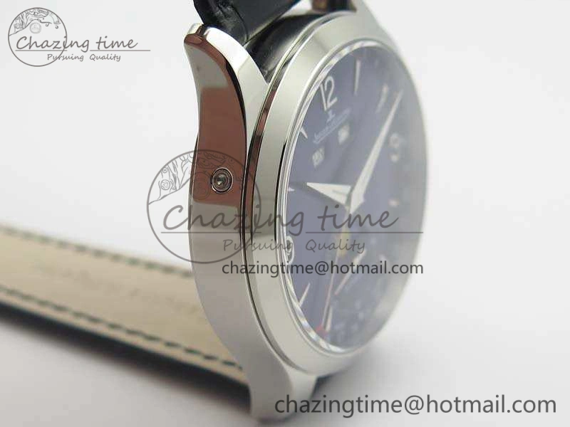 Master Ultra Thin Moonphase SS KMF Blue Dial On Leather Strap A866