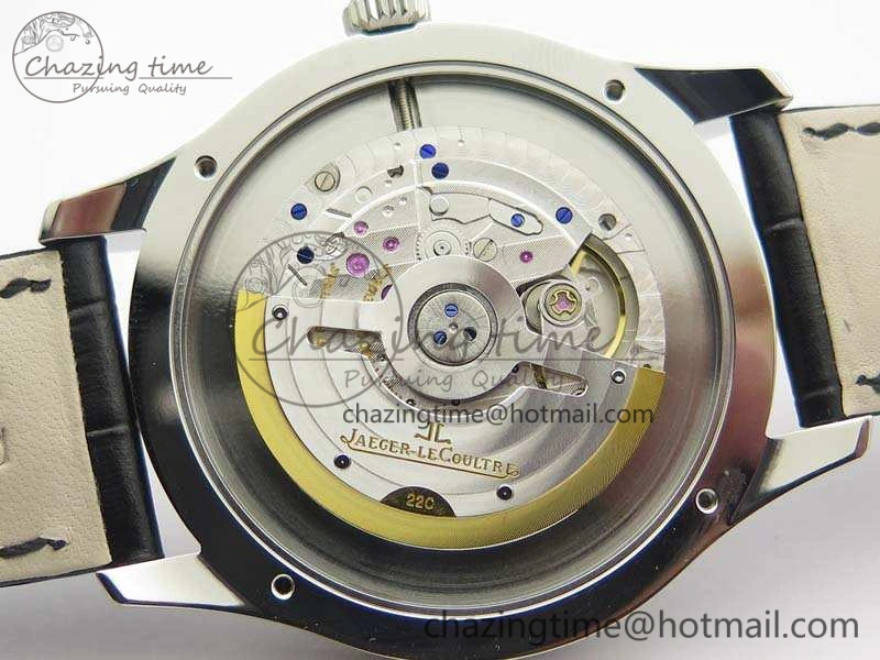 Master Ultra Thin Moonphase SS KMF Blue Dial On Leather Strap A866