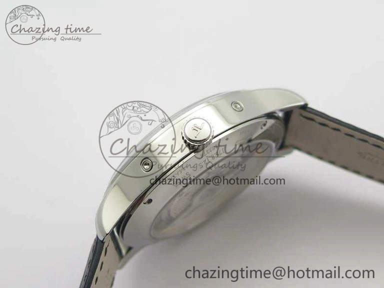 Master Ultra Thin Moonphase SS KMF Blue Dial On Leather Strap A866