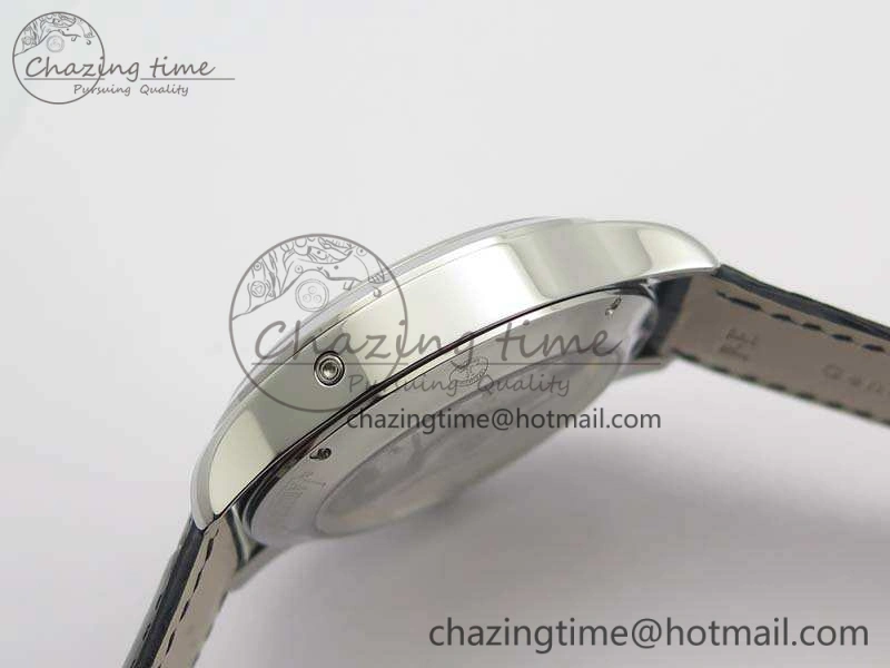 Master Ultra Thin Moonphase SS KMF Blue Dial On Leather Strap A866