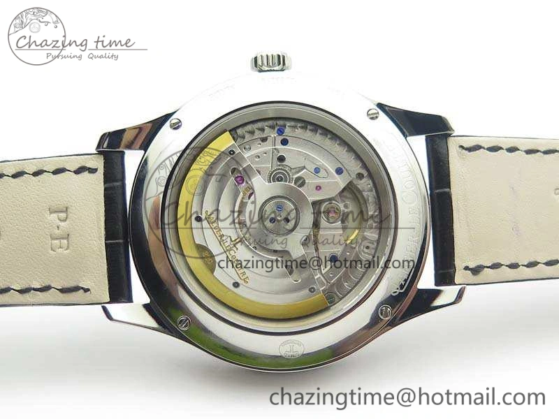 Master Ultra Thin Moonphase SS KMF Blue Dial On Leather Strap A866