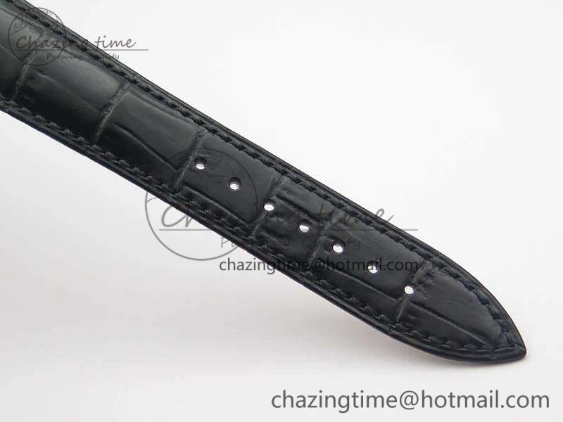 Master Ultra Thin Moonphase SS KMF Blue Dial On Leather Strap A866