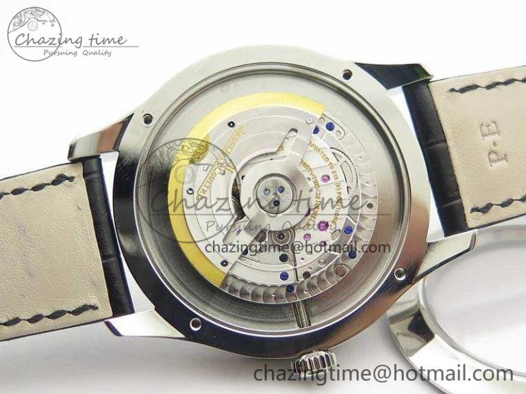 Master Ultra Thin Moonphase SS KMF Blue Dial On Leather Strap A866