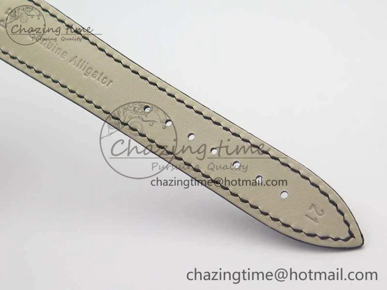 Master Ultra Thin Moonphase SS KMF Blue Dial On Leather Strap A866
