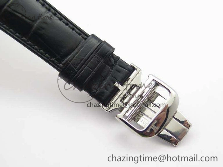 Master Ultra Thin Moonphase SS KMF Blue Dial On Leather Strap A866