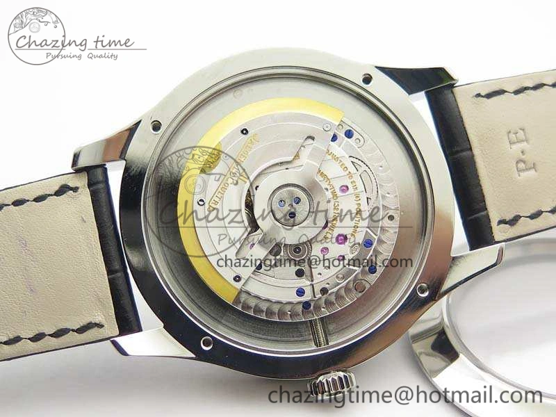 Master Ultra Thin Moonphase SS KMF Blue Dial On Leather Strap A866