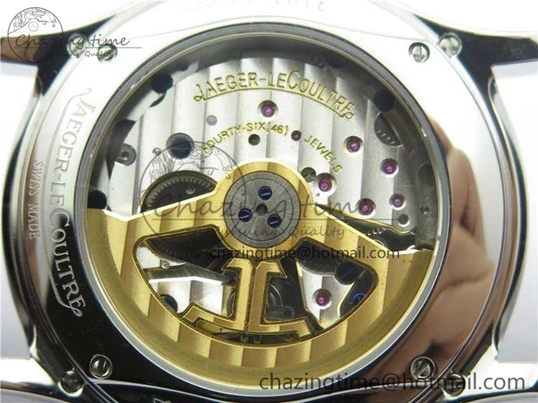Master Ultra Thin Perpetual Calendar SS V9F 1:1 Best Edition White Dial on Black Leather Strap A868