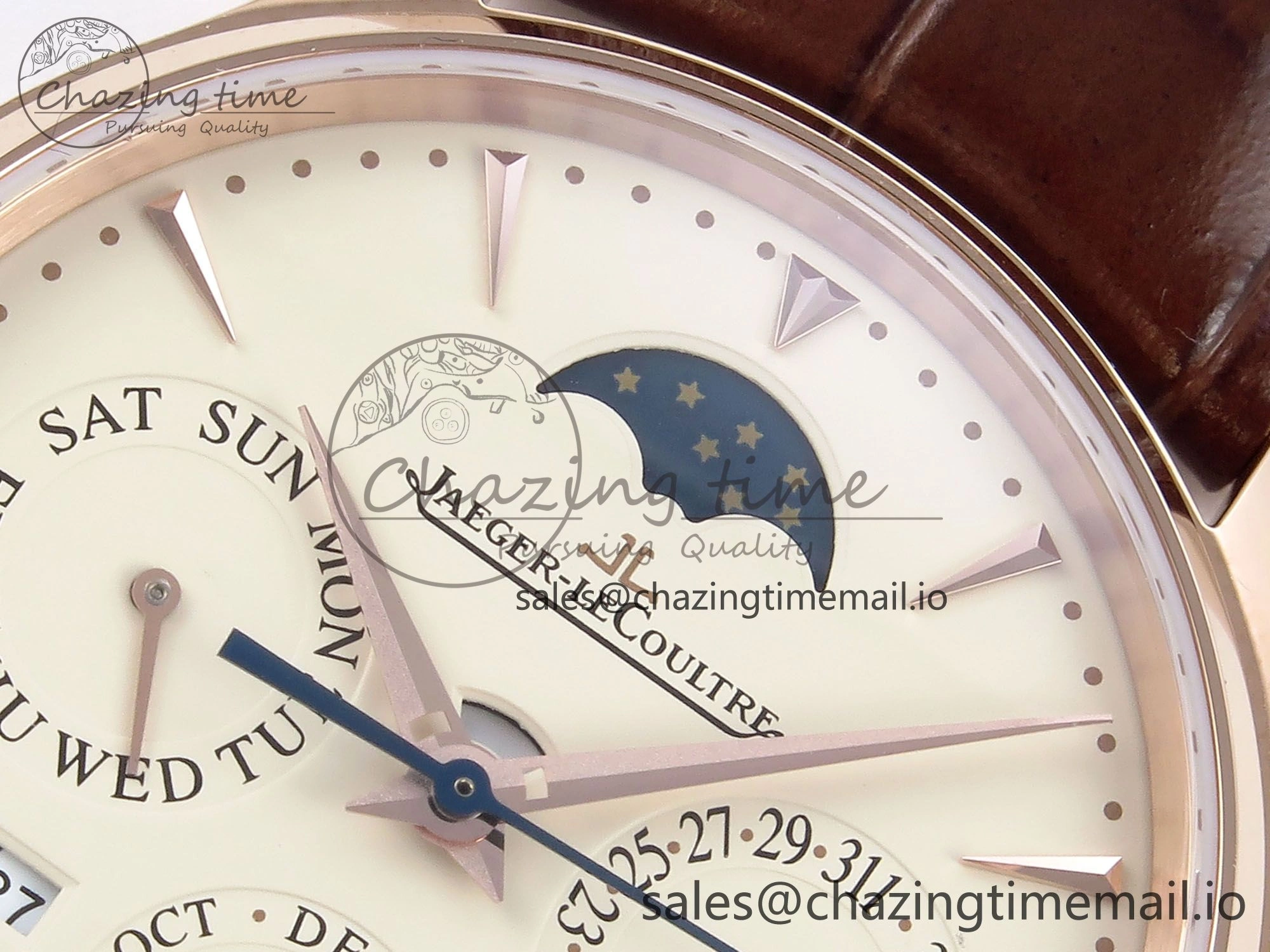 Master Ultra Thin Pert RG VRF 1:1 Best Edition White Dial on Brown Leather Strap MY9015 Mod