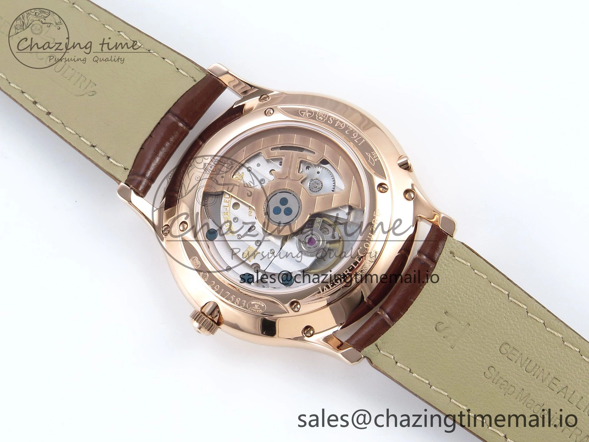 Master Ultra Thin Pert RG VRF 1:1 Best Edition White Dial on Brown Leather Strap MY9015 Mod