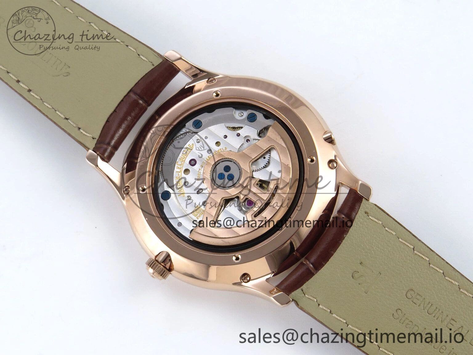 Master Ultra Thin Pert RG VRF 1:1 Best Edition White Dial on Brown Leather Strap MY9015 Mod