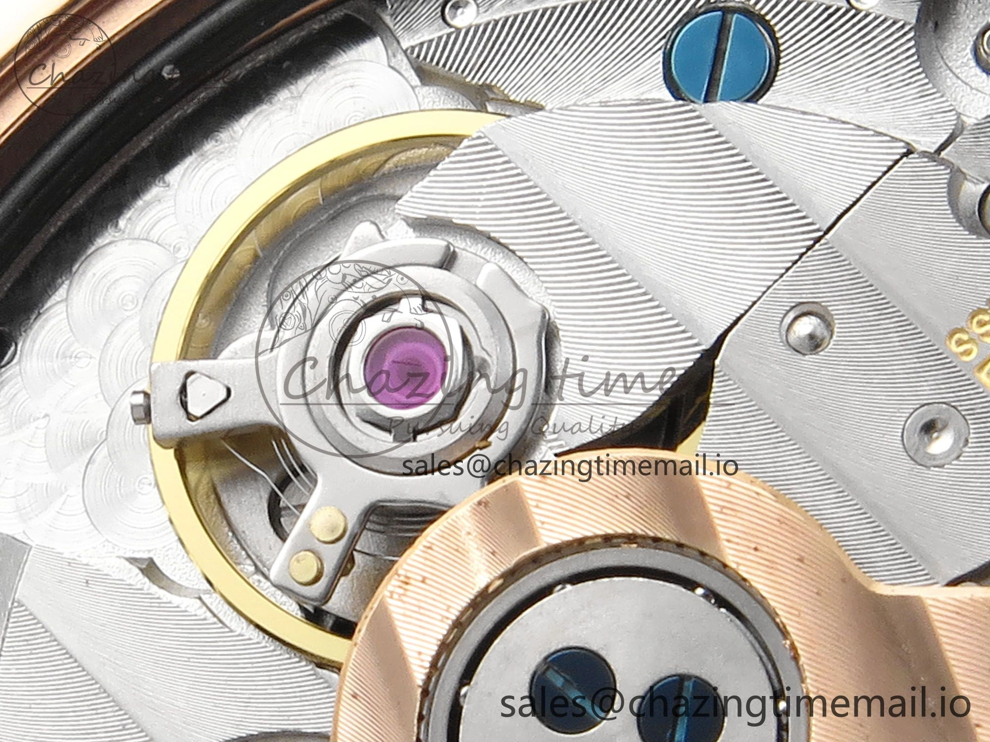 Master Ultra Thin Pert RG VRF 1:1 Best Edition White Dial on Brown Leather Strap MY9015 Mod