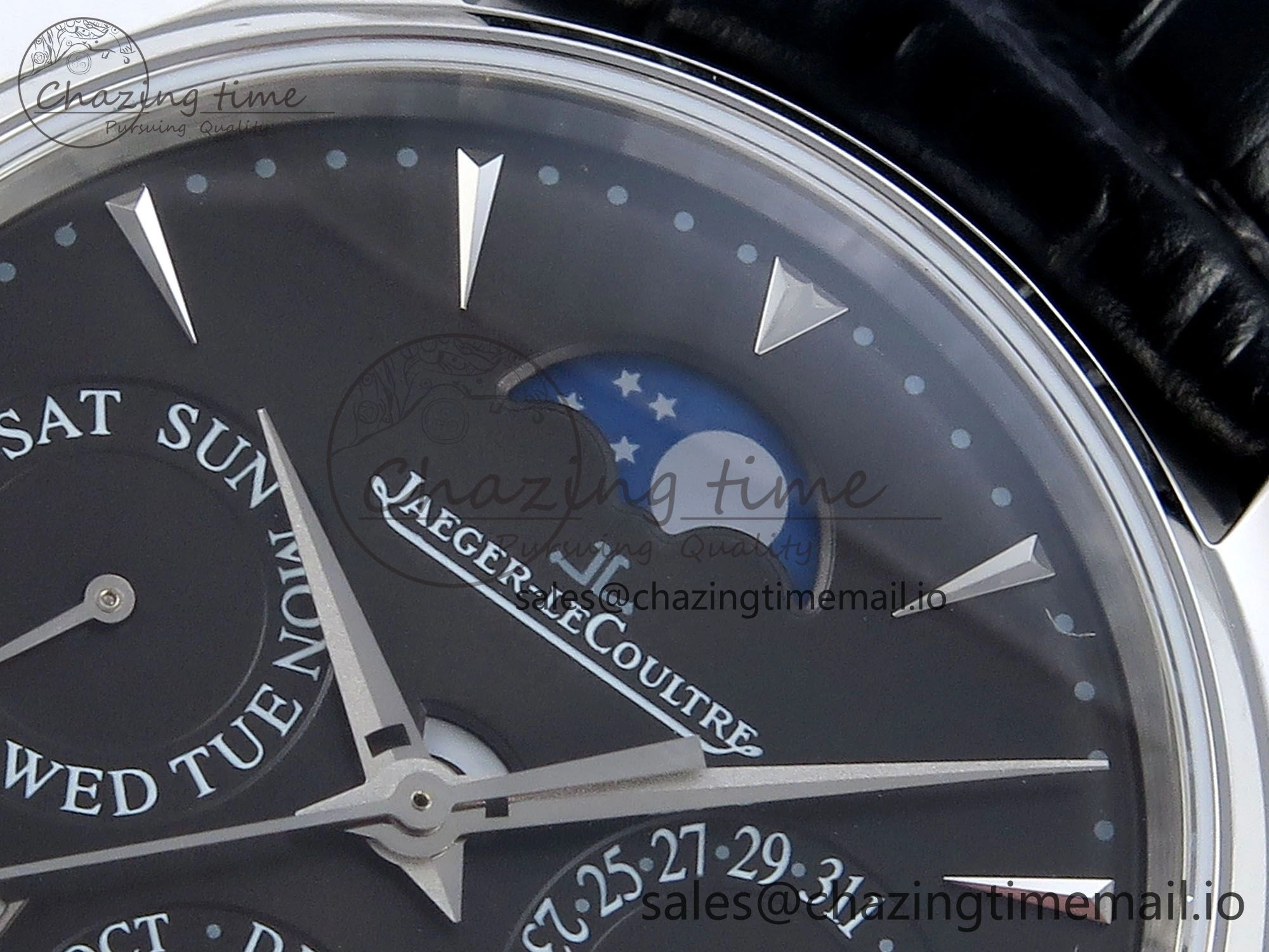 Master Ultra Thin Pert SS VRF 1:1 Best Edition Black Dial on Brown Leather Strap MY9015 Mod