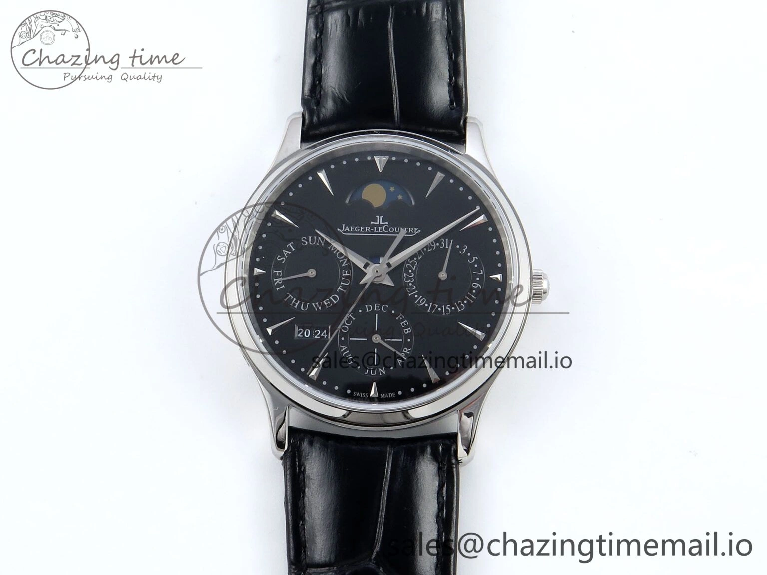 Master Ultra Thin Pert SS VRF 1:1 Best Edition Gray Dial on Brown Leather Strap MY9015 Mod
