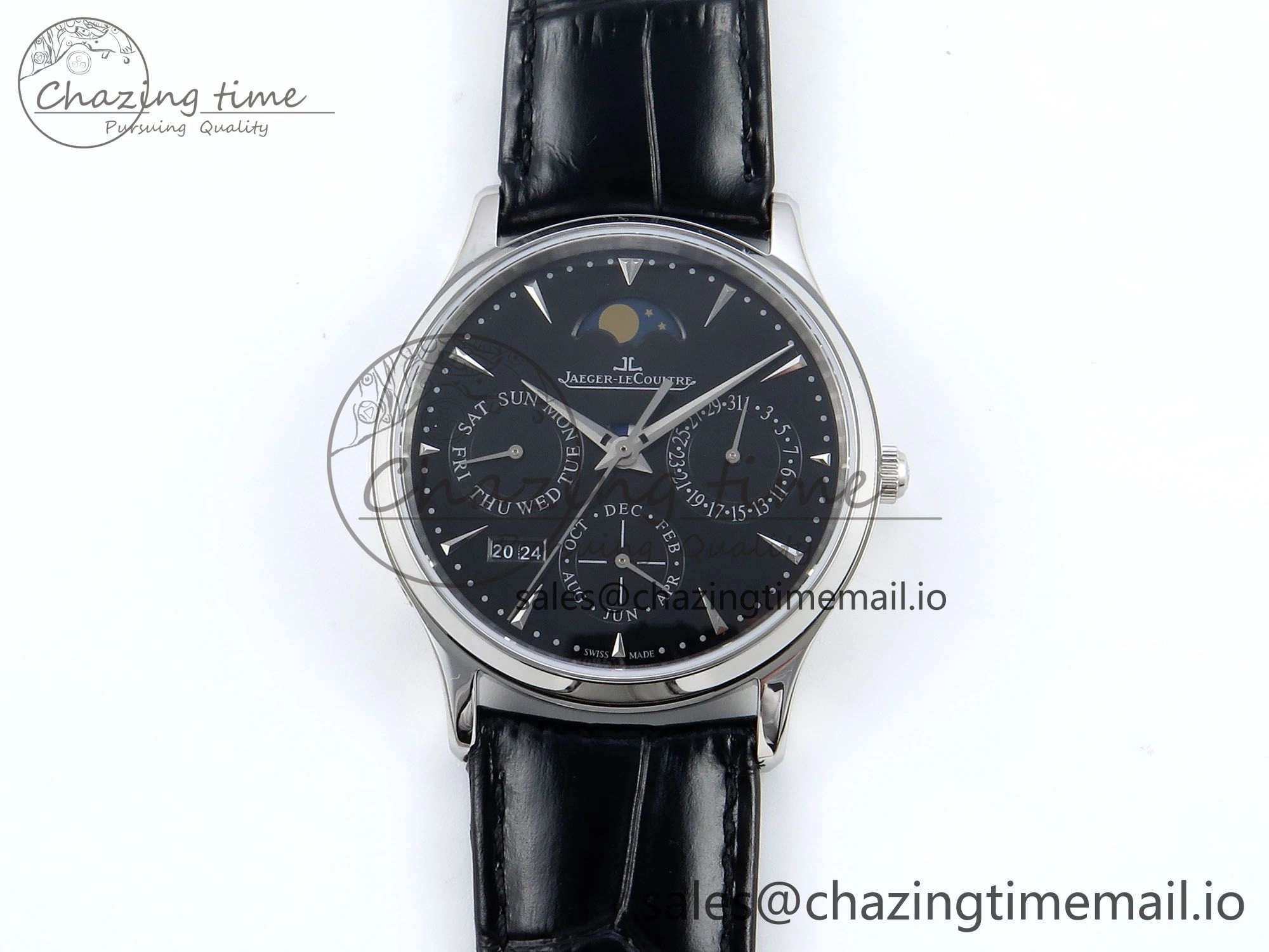 Master Ultra Thin Pert SS VRF 1:1 Best Edition Gray Dial on Brown Leather Strap MY9015 Mod