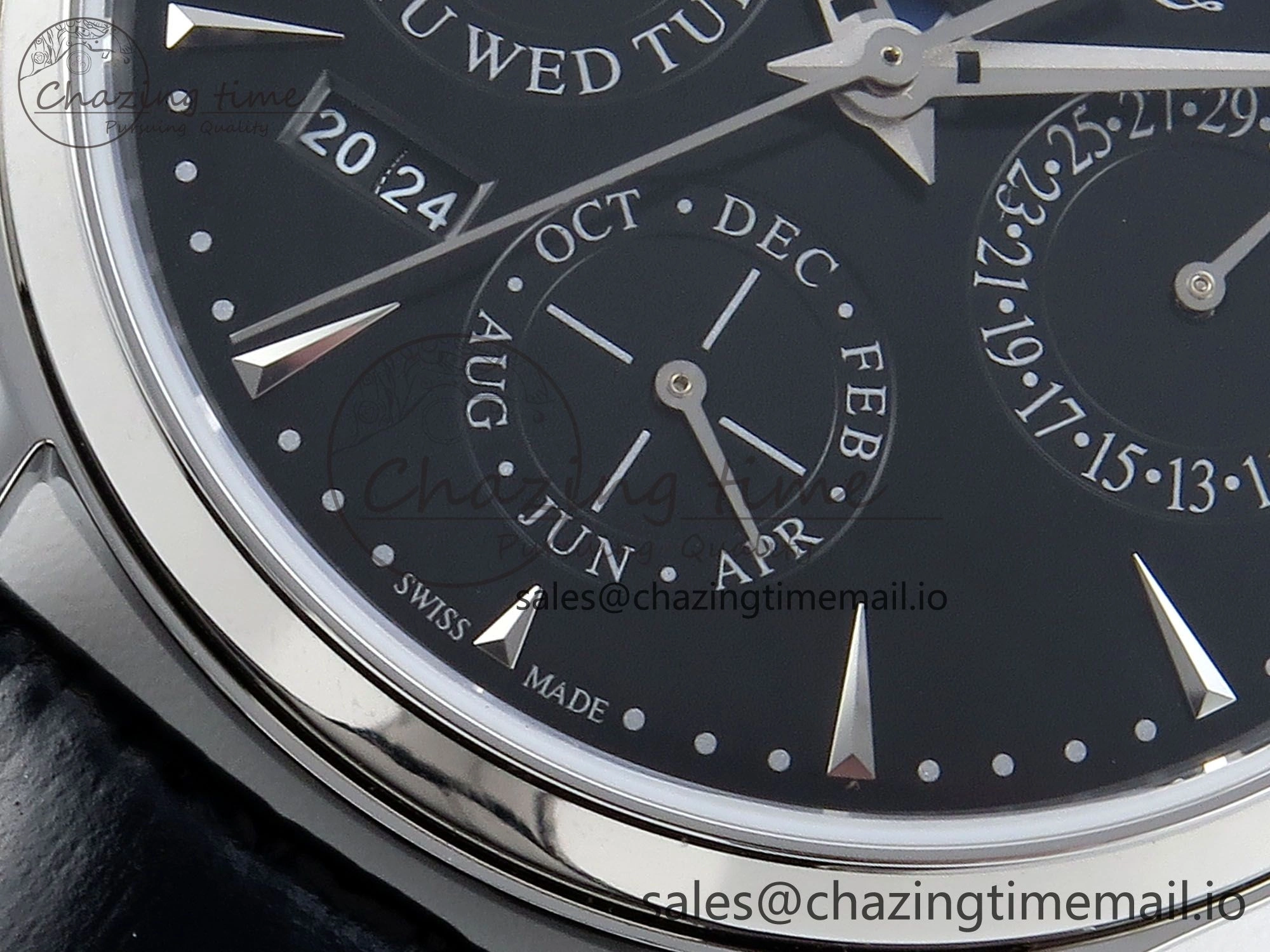 Master Ultra Thin Pert SS VRF 1:1 Best Edition Gray Dial on Brown Leather Strap MY9015 Mod