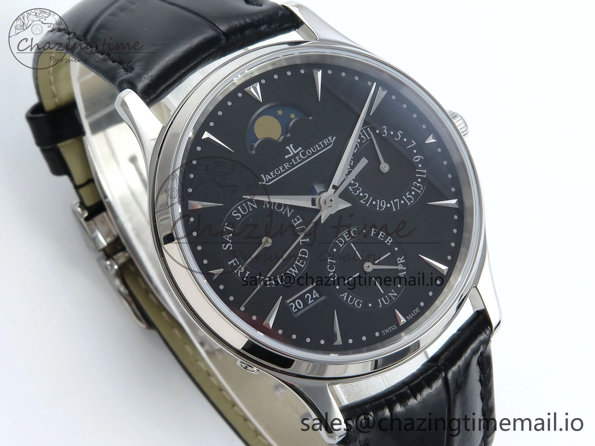 Master Ultra Thin Pert SS VRF 1:1 Best Edition Gray Dial on Brown Leather Strap MY9015 Mod