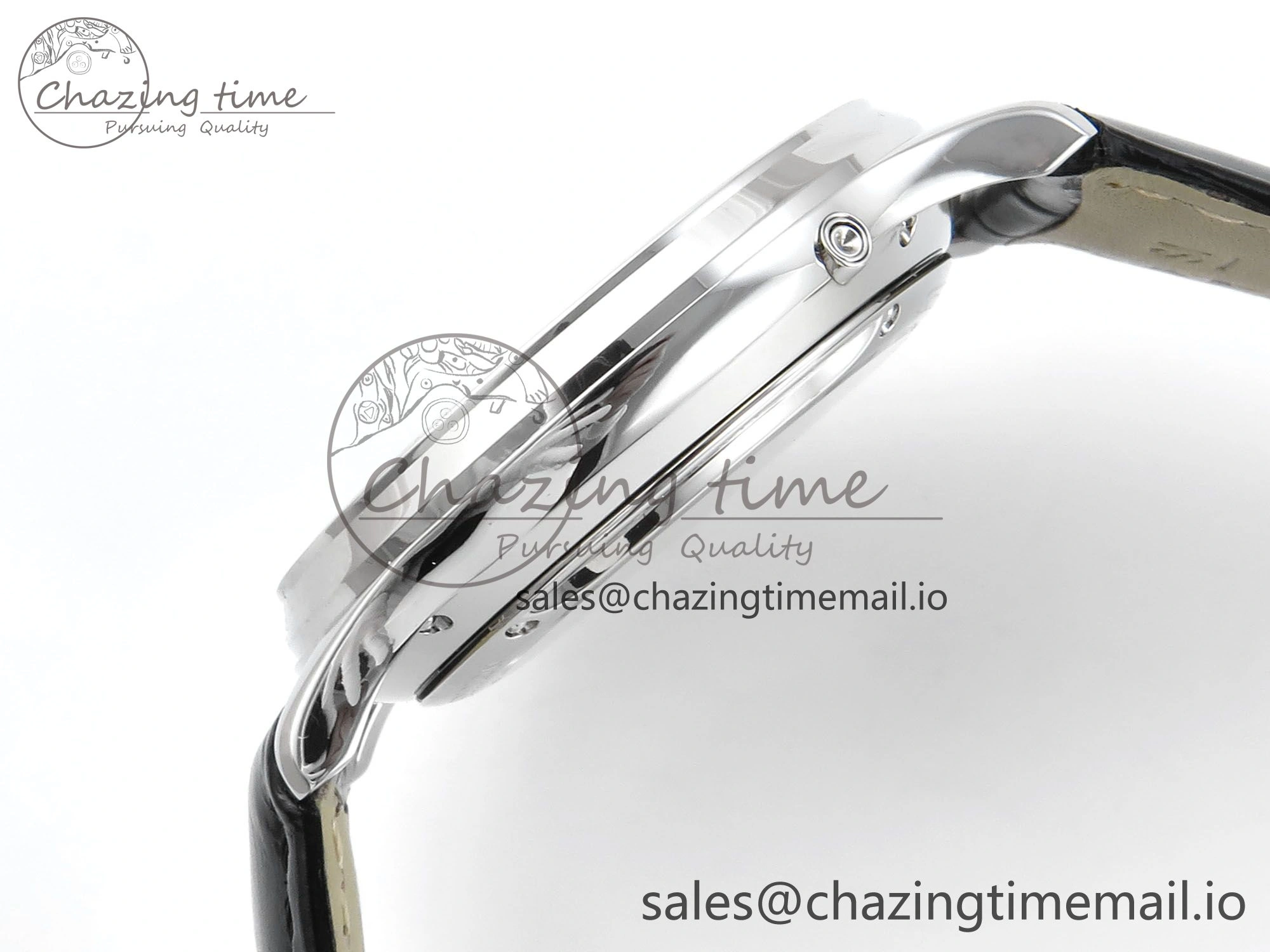 Master Ultra Thin Pert SS VRF 1:1 Best Edition Gray Dial on Brown Leather Strap MY9015 Mod