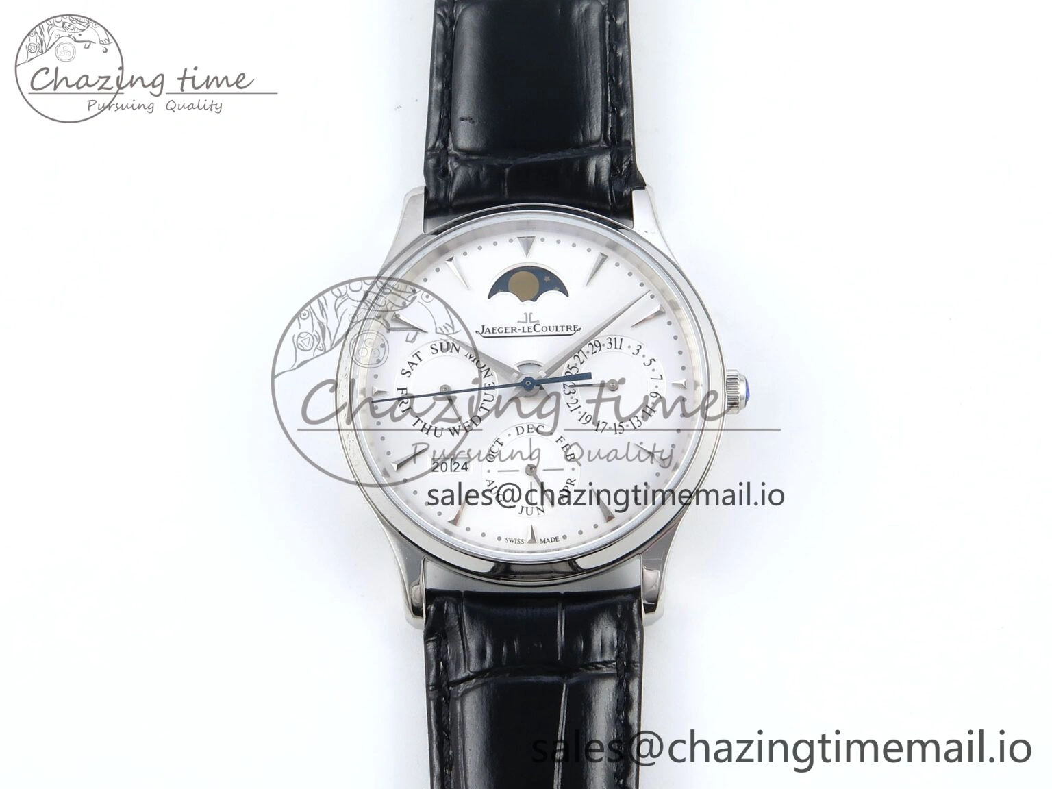 Master Ultra Thin Pert SS VRF 1:1 Best Edition White Dial on Brown Leather Strap MY9015 Mod