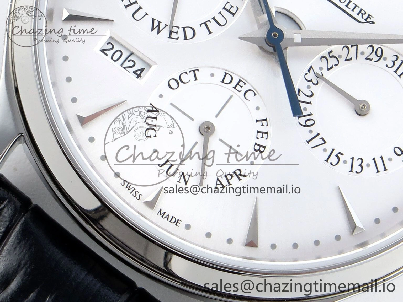 Master Ultra Thin Pert SS VRF 1:1 Best Edition White Dial on Brown Leather Strap MY9015 Mod