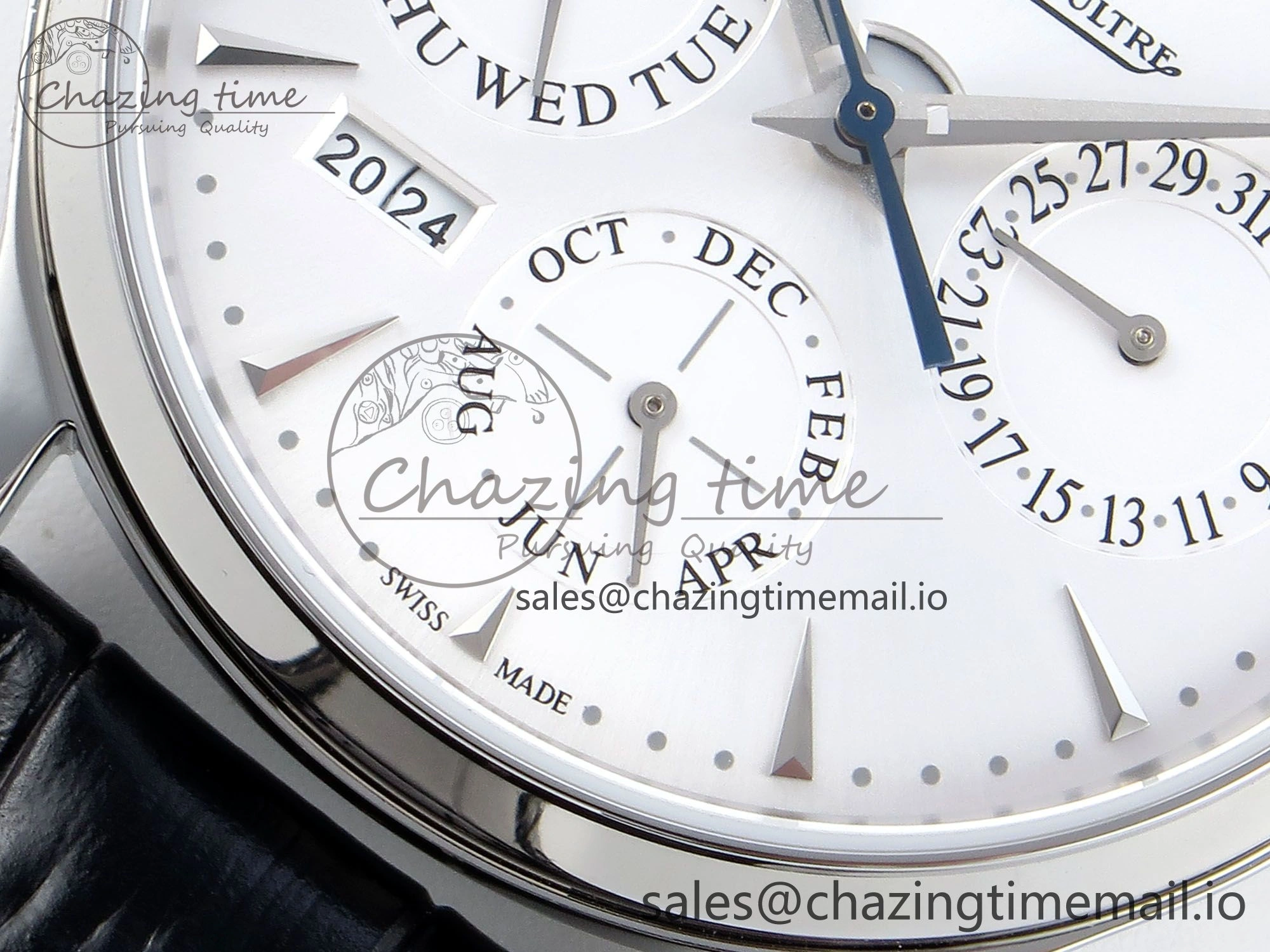 Master Ultra Thin Pert SS VRF 1:1 Best Edition White Dial on Brown Leather Strap MY9015 Mod