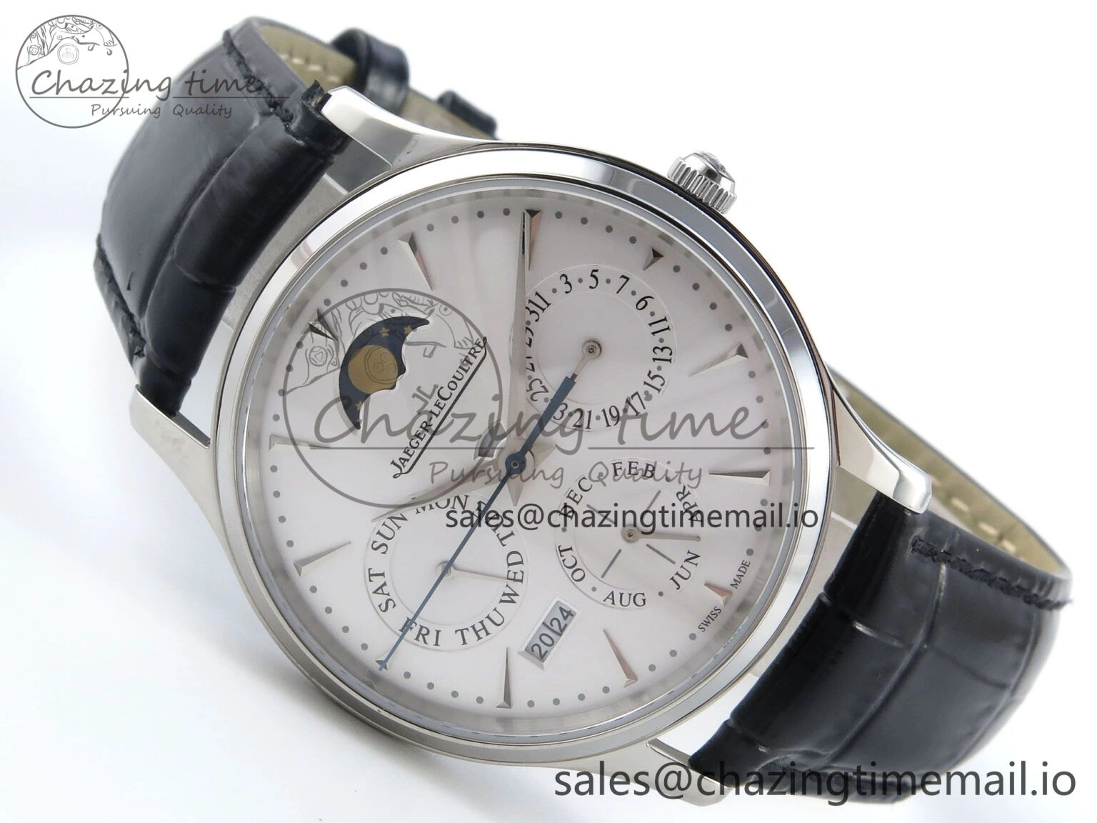 Master Ultra Thin Pert SS VRF 1:1 Best Edition White Dial on Brown Leather Strap MY9015 Mod