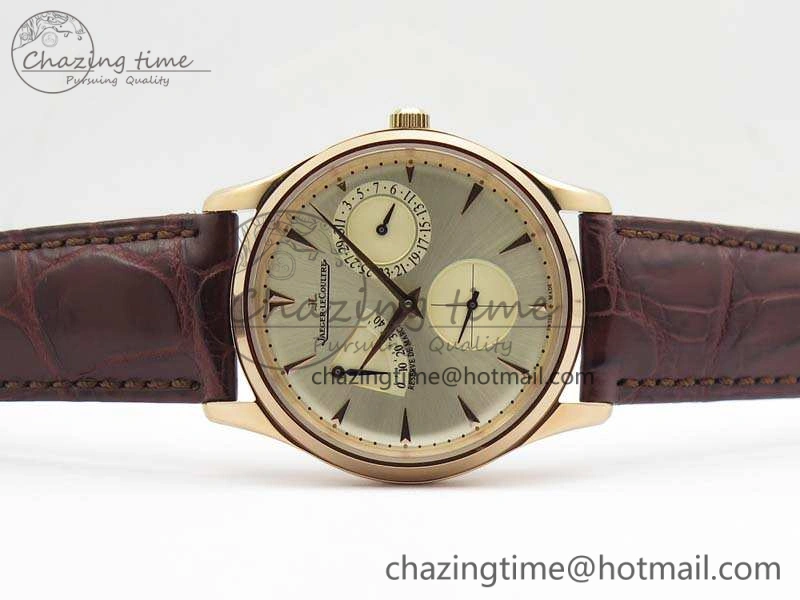 Master Ultra Thin Reserve de Marche RG 3AF Best Edition Gold Dial On Croc Leather Strap A938