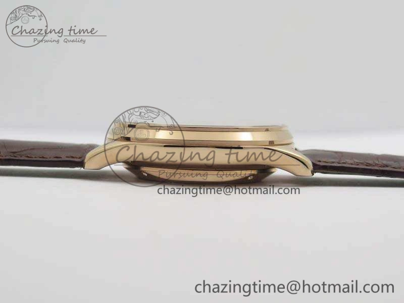 Master Ultra Thin Reserve de Marche RG 3AF Best Edition Gold Dial On Croc Leather Strap A938