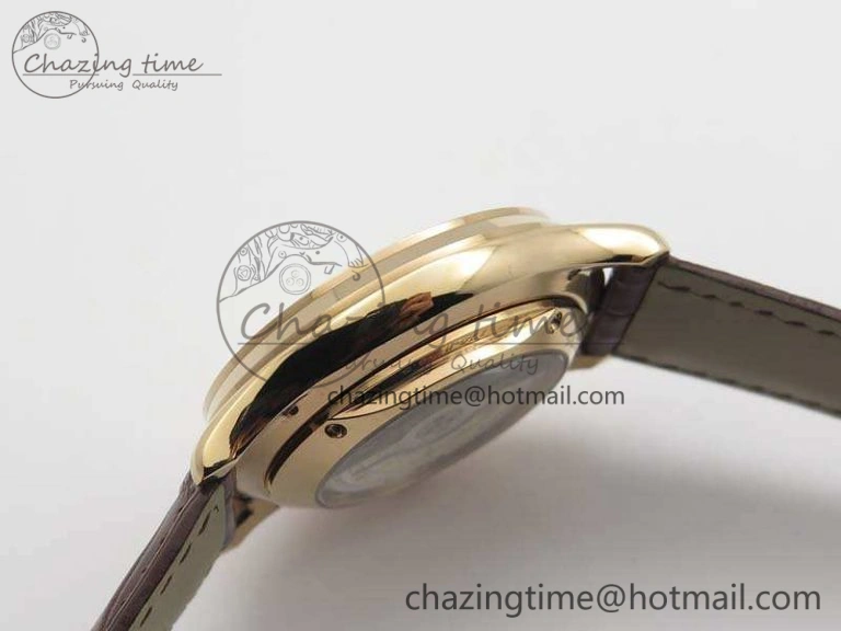 Master Ultra Thin Reserve de Marche RG 3AF Best Edition Gold Dial On Croc Leather Strap A938