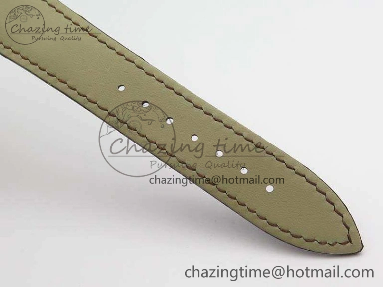 Master Ultra Thin Reserve de Marche RG 3AF Best Edition Gold Dial On Croc Leather Strap A938