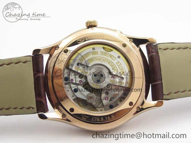 Master Ultra Thin Reserve de Marche RG 3AF Best Edition Gold Dial On Croc Leather Strap A938