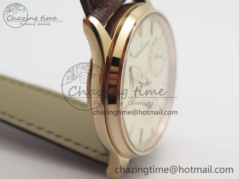 Master Ultra Thin Reserve de Marche RG 3AF Best Edition Gold Dial On Croc Leather Strap A938
