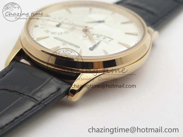 Master Ultra Thin Reserve de Marche RG 3AF Best Edition Silver Dial On Black Leather Strap A938