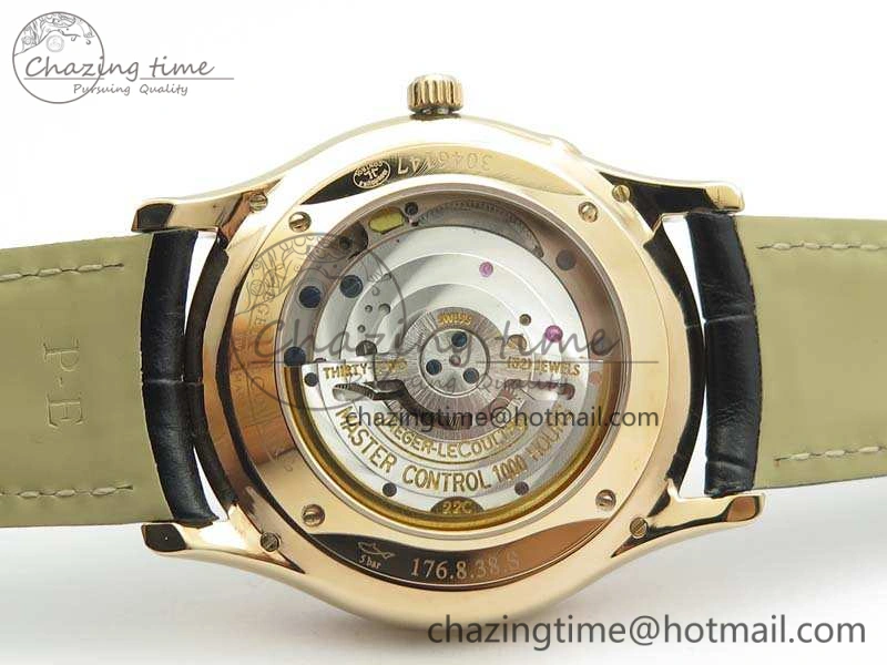 Master Ultra Thin Reserve de Marche RG 3AF Best Edition Silver Dial On Black Leather Strap A938