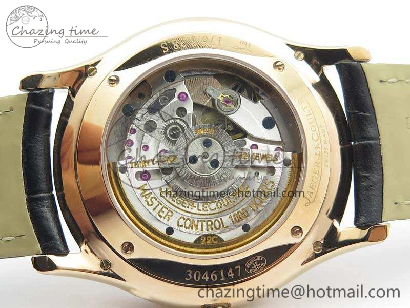 Master Ultra Thin Reserve de Marche RG 3AF Best Edition Silver Dial On Black Leather Strap A938