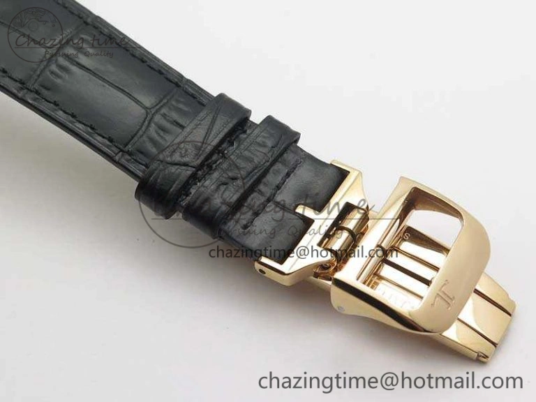 Master Ultra Thin Reserve de Marche RG 3AF Best Edition Silver Dial On Black Leather Strap A938