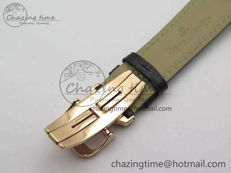 Master Ultra Thin Reserve de Marche RG 3AF Best Edition Silver Dial On Black Leather Strap A938
