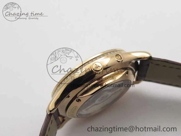 Master Ultra Thin Reserve de Marche RG 3AF Best Edition Silver Dial On Croc Leather Strap A938