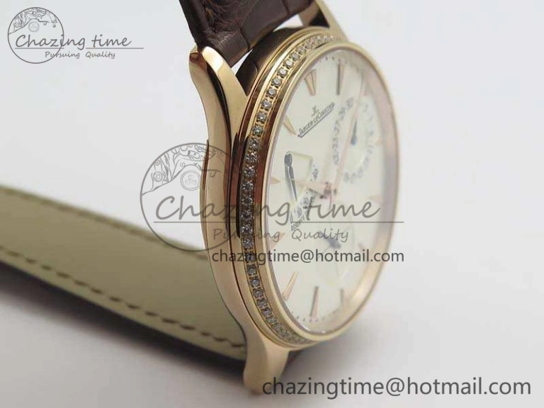 Master Ultra Thin Reserve de Marche RG 3AF Best Edition Silver Dial On Croc Leather Strap A938