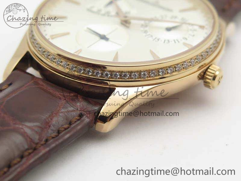 Master Ultra Thin Reserve de Marche RG 3AF Best Edition Silver Dial On Croc Leather Strap A938