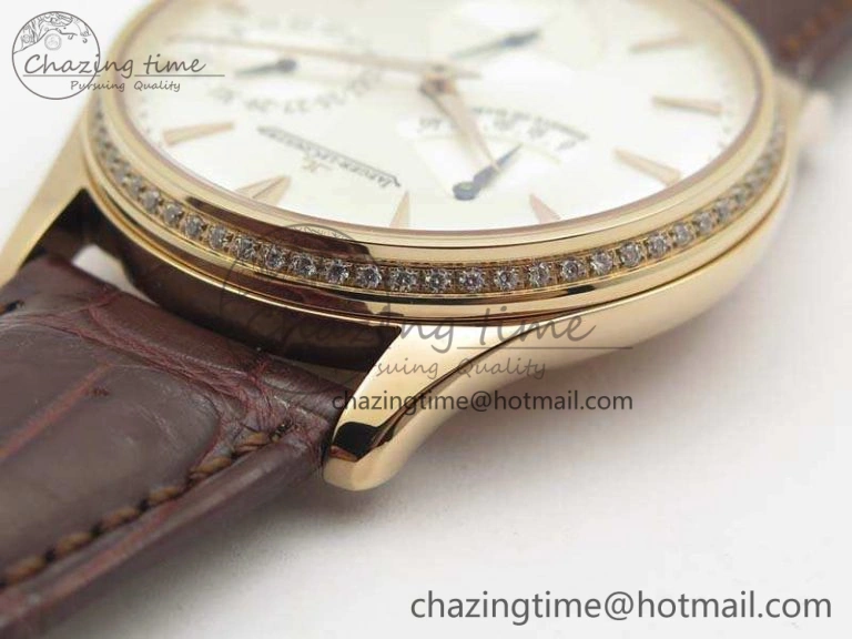 Master Ultra Thin Reserve de Marche RG 3AF Best Edition Silver Dial On Croc Leather Strap A938