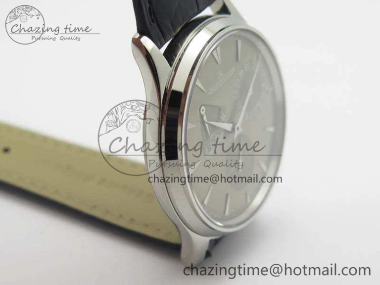 Master Ultra Thin Reserve de Marche SS 3AF Best Edition Gray Dial On Black Leather Strap A938