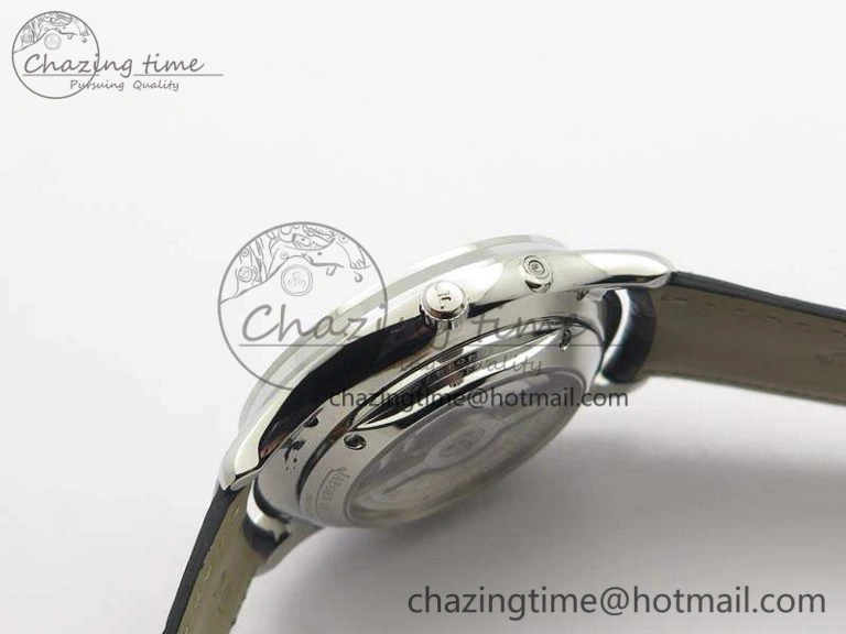 Master Ultra Thin Reserve de Marche SS 3AF Best Edition Gray Dial On Black Leather Strap A938