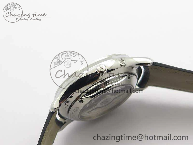 Master Ultra Thin Reserve de Marche SS 3AF Best Edition Gray Dial On Black Leather Strap A938