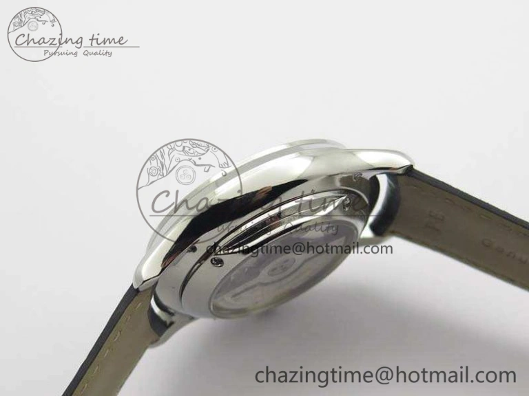 Master Ultra Thin Reserve de Marche SS 3AF Best Edition Gray Dial On Black Leather Strap A938