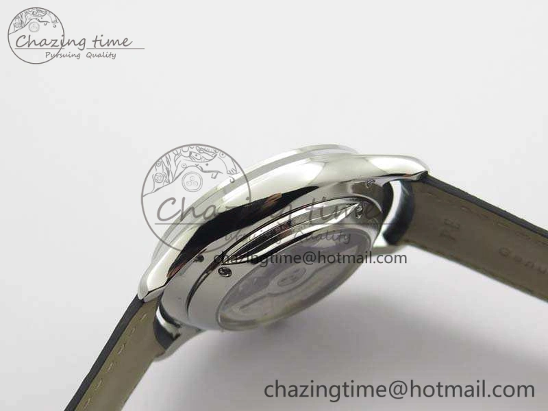 Master Ultra Thin Reserve de Marche SS 3AF Best Edition Gray Dial On Black Leather Strap A938
