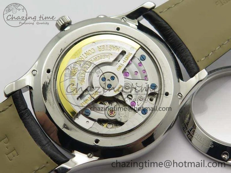 Master Ultra Thin Reserve de Marche SS 3AF Best Edition Gray Dial On Black Leather Strap A938