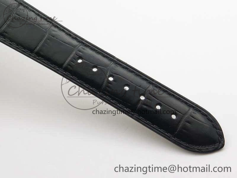 Master Ultra Thin Reserve de Marche SS 3AF Best Edition Gray Dial On Black Leather Strap A938