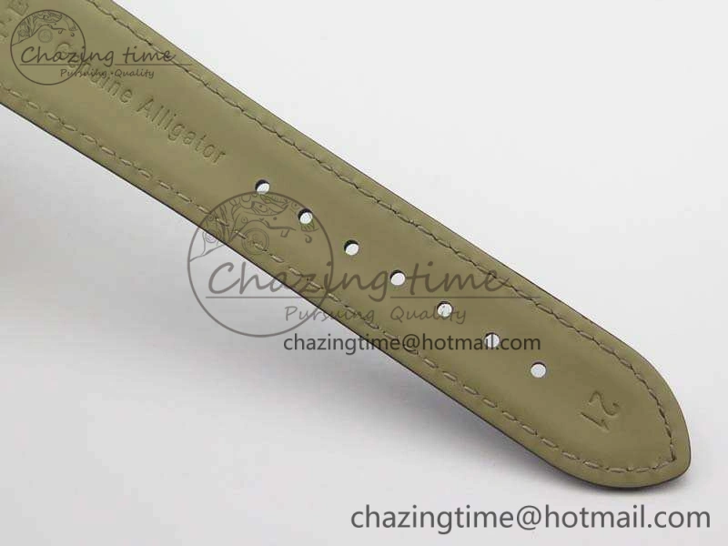Master Ultra Thin Reserve de Marche SS 3AF Best Edition Gray Dial On Black Leather Strap A938